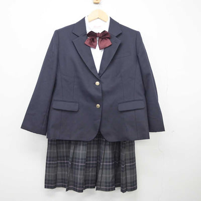 【中古】大阪府 箕面自由学園高等学校 女子制服 6点 (ブレザー・シャツ・スカート) sf043306