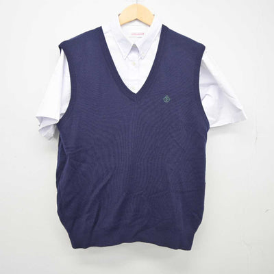 【中古】大阪府 箕面自由学園高等学校 女子制服 3点 (ニット・シャツ) sf043309