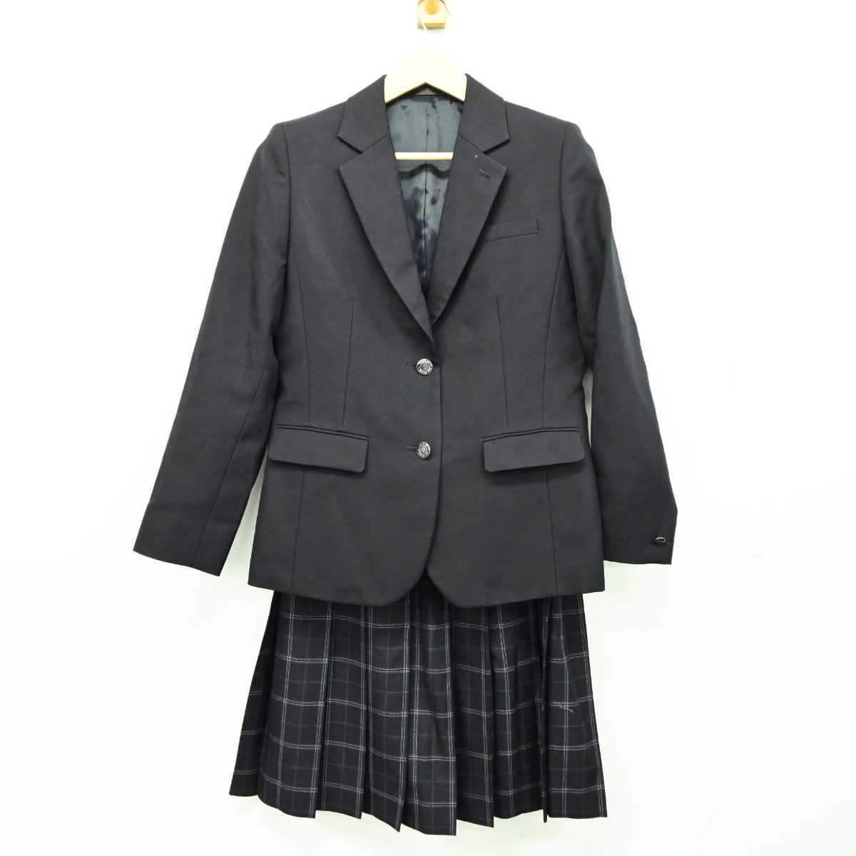 【中古】大阪府 藍野高等学校 女子制服 5点 (ブレザー・スカート) sf043315