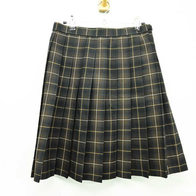 【中古】福岡県 九州産業大学付属九州高等学校 女子制服 2点 (ニット・スカート) sf043318