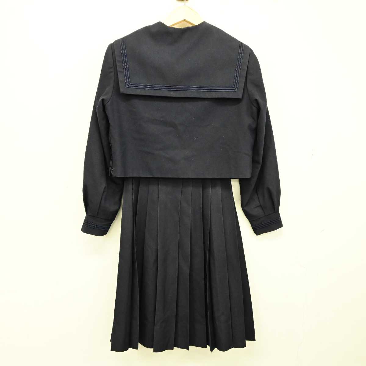 【中古】大阪府 十三中学校 女子制服 2点 (セーラー服・スカート) sf043322