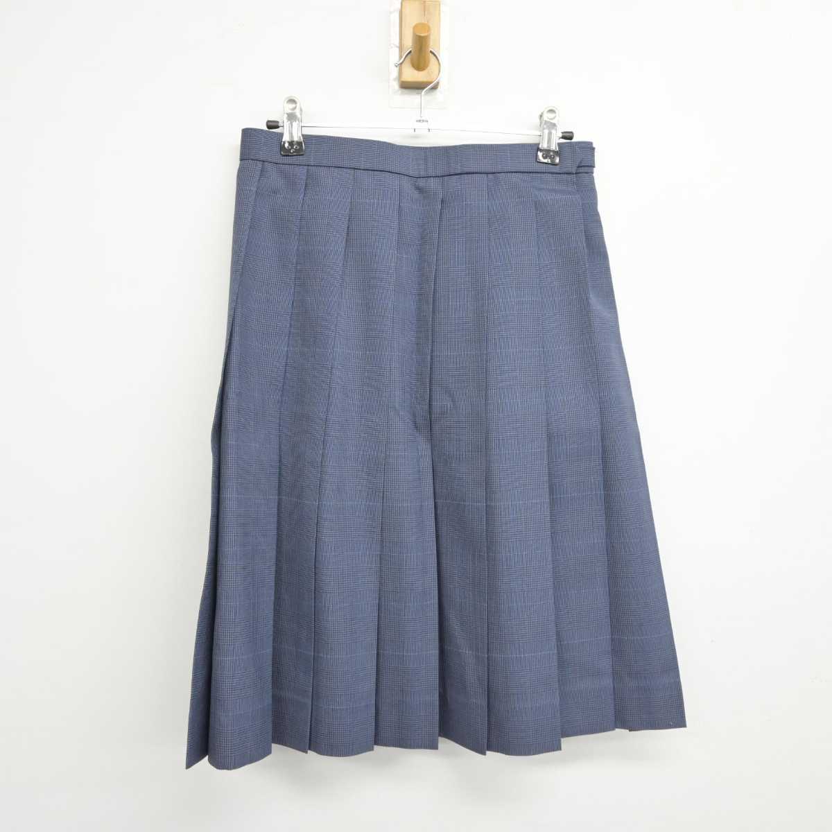 【中古】岐阜県 鶯谷高等学校 女子制服 3点 (ニットベスト・スカート) sf043344