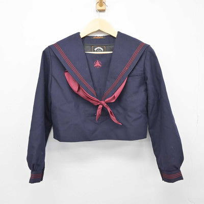 【中古】福岡県 新宮高等学校 女子制服 3点 (セーラー服・スカート) sf043346