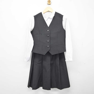 【中古】群馬県 桐生市立商業高等学校 女子制服 5点 (ブレザー・ベスト・シャツ・スカート) sf043364