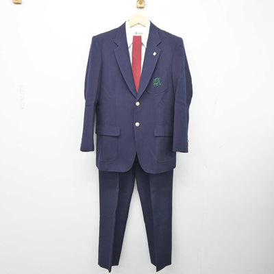 【中古】栃木県 白鴎大学足利高等学校 男子制服 4点 (ブレザー・シャツ・ズボン) sf043366