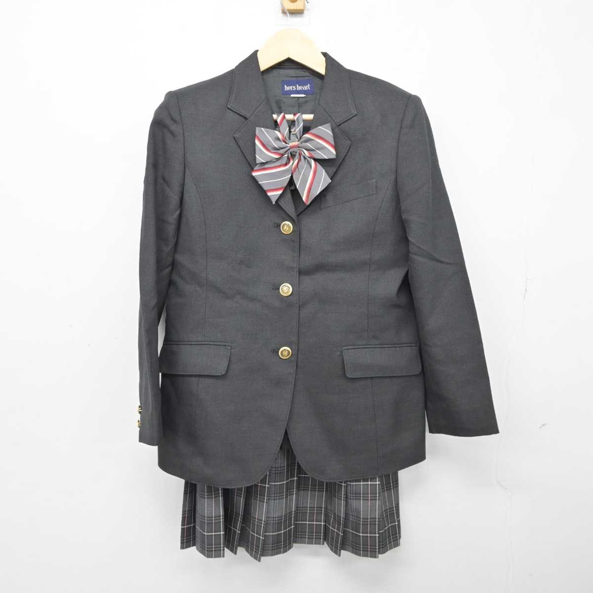 【中古】東京都 高島高等学 女子制服 3点 (ブレザー・スカート・スカート) sf043372