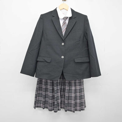 【中古】北海道 札幌あいの里高等支援学校 女子制服 5点 (ブレザー・シャツ・スカート) sf043386