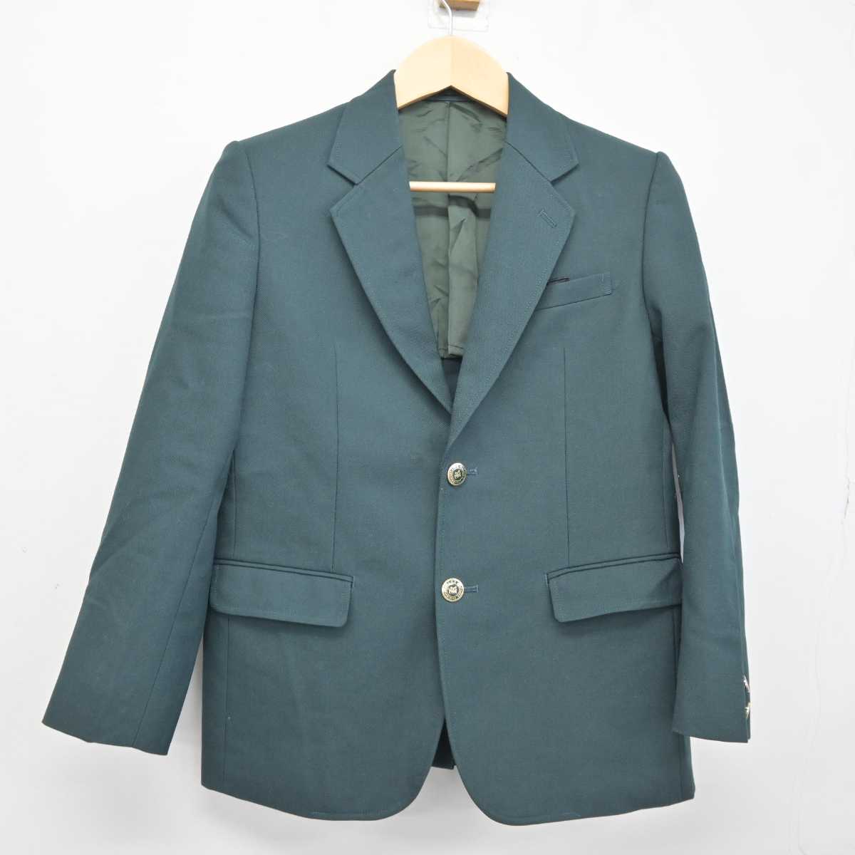 【中古】北海道 札幌市立上篠路中学校 男子制服 4点 (ブレザー・シャツ・ズボン) sf043388