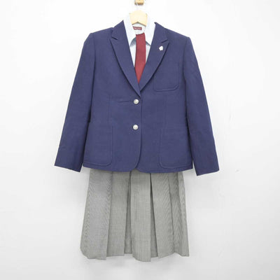 【中古】栃木県 宇都宮清陵高等学校 女子制服 5点 (ブレザー・ベスト・シャツ・スカート) sf043390