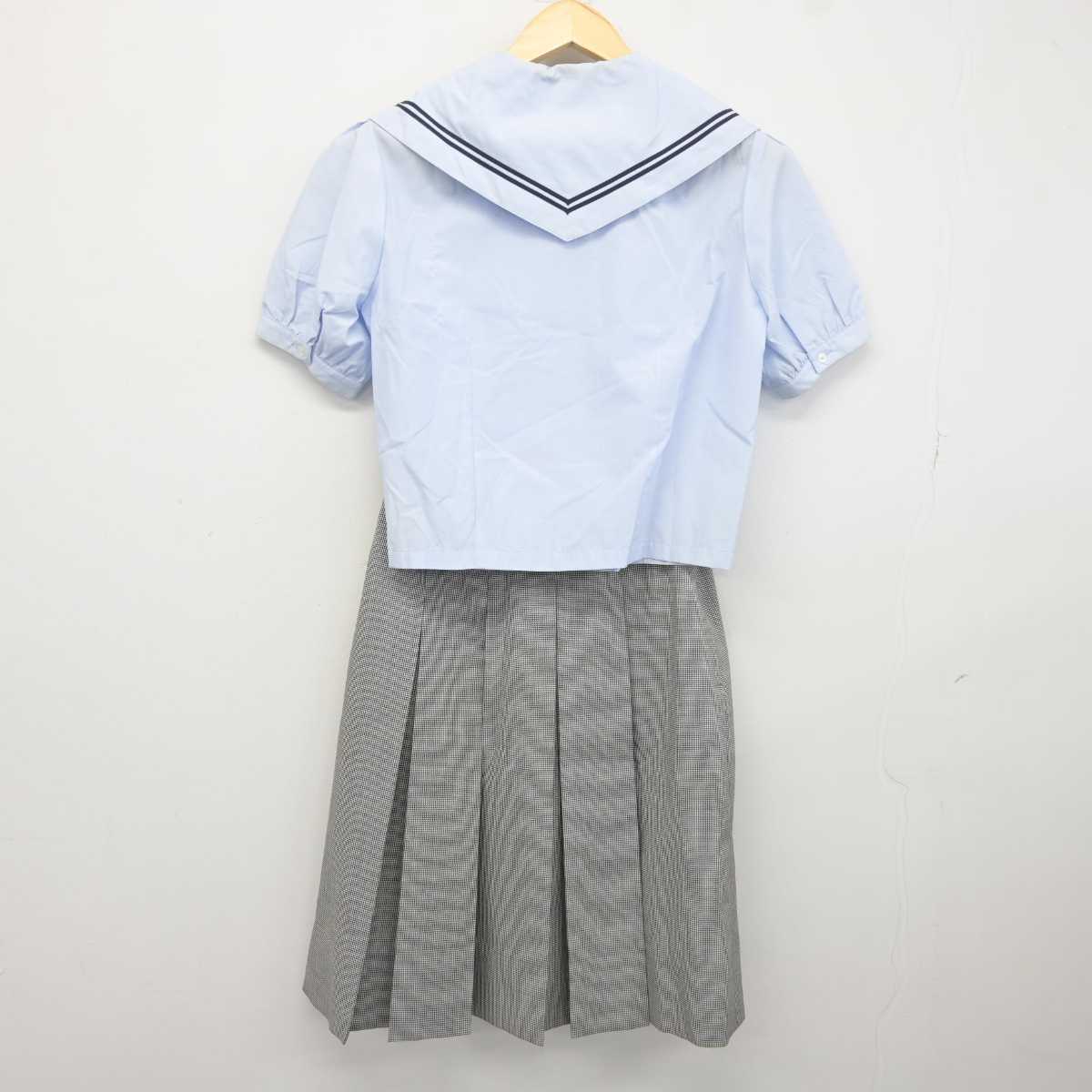 【中古】栃木県 宇都宮清陵高等学校 女子制服 3点 (シャツ・スカート) sf043391