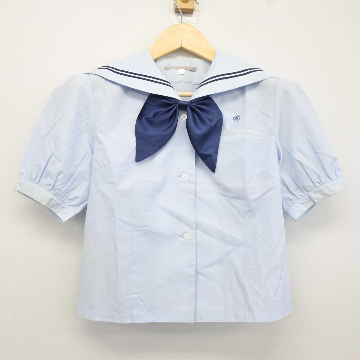 【中古】栃木県 宇都宮清陵高等学校 女子制服 3点 (シャツ・スカート) sf043391