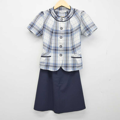 【中古】 事務服 女子制服 2点 (シャツ・スカート) sf043398