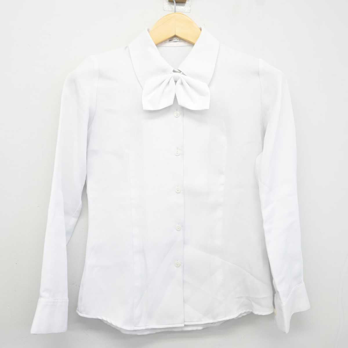 【中古】 事務服 女子制服 3点 (ベスト・シャツ) sf043399