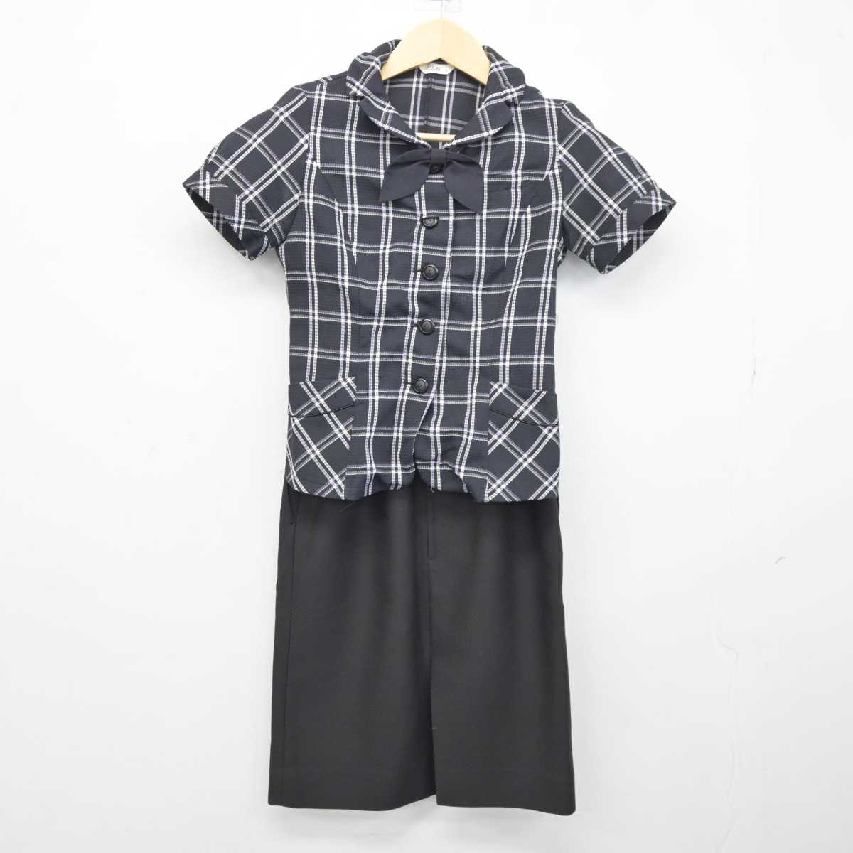 【中古】 事務服 女子制服 3点 (シャツ・スカート) sf043404