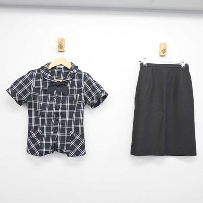 【中古】 事務服 女子制服 3点 (シャツ・スカート) sf043404