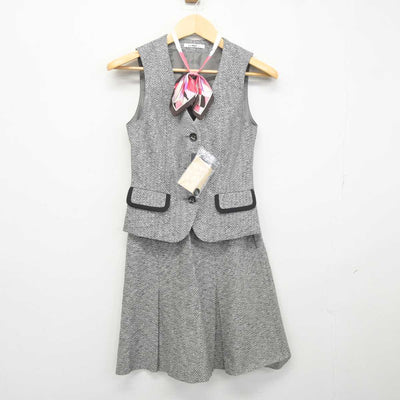 【中古】 事務服 女子制服 3点 (ベスト・スカート) sf043408