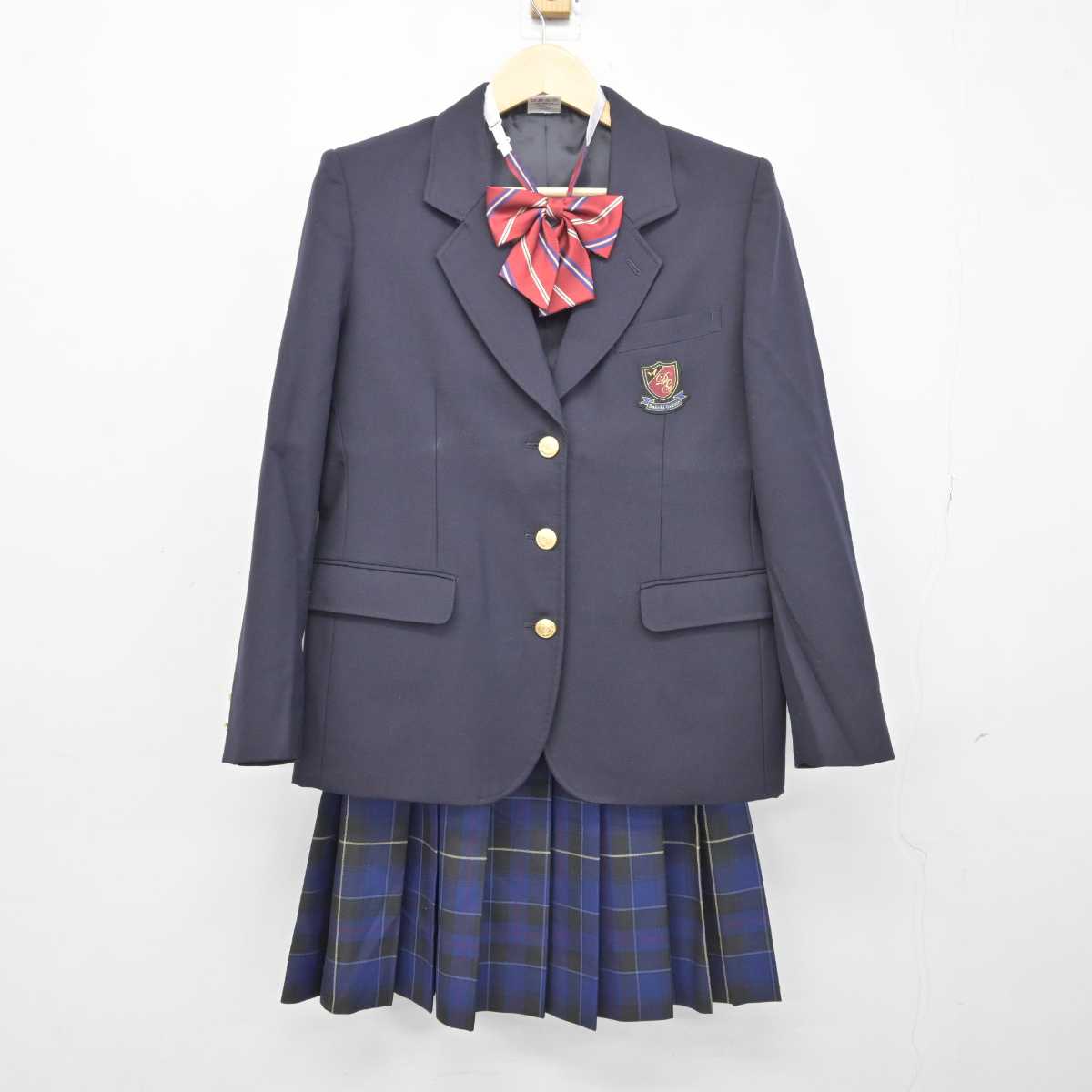 【中古】岡山県 第一学院高等学校/岡山キャンパス 女子制服 3点 (ブレザー・スカート) sf043412