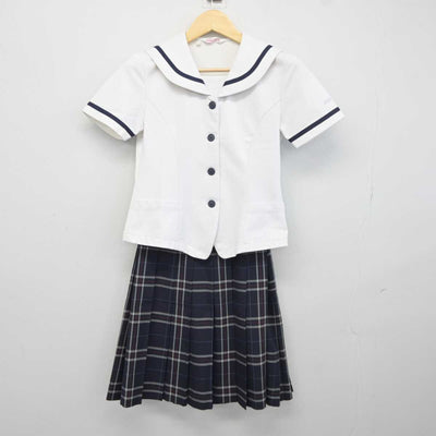 【中古】新潟県 北越高等学校 女子制服 2点 (セーラー服・スカート) sf043426