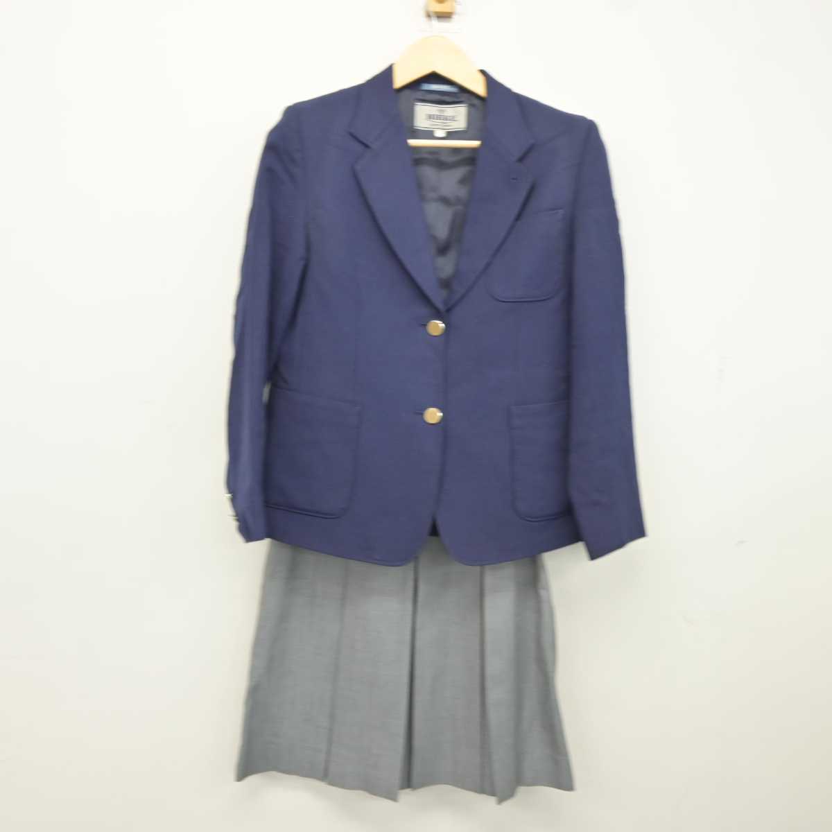 【中古】千葉県 市川市立南行徳中学校 女子制服 3点 (ブレザー・スカート) sf043431