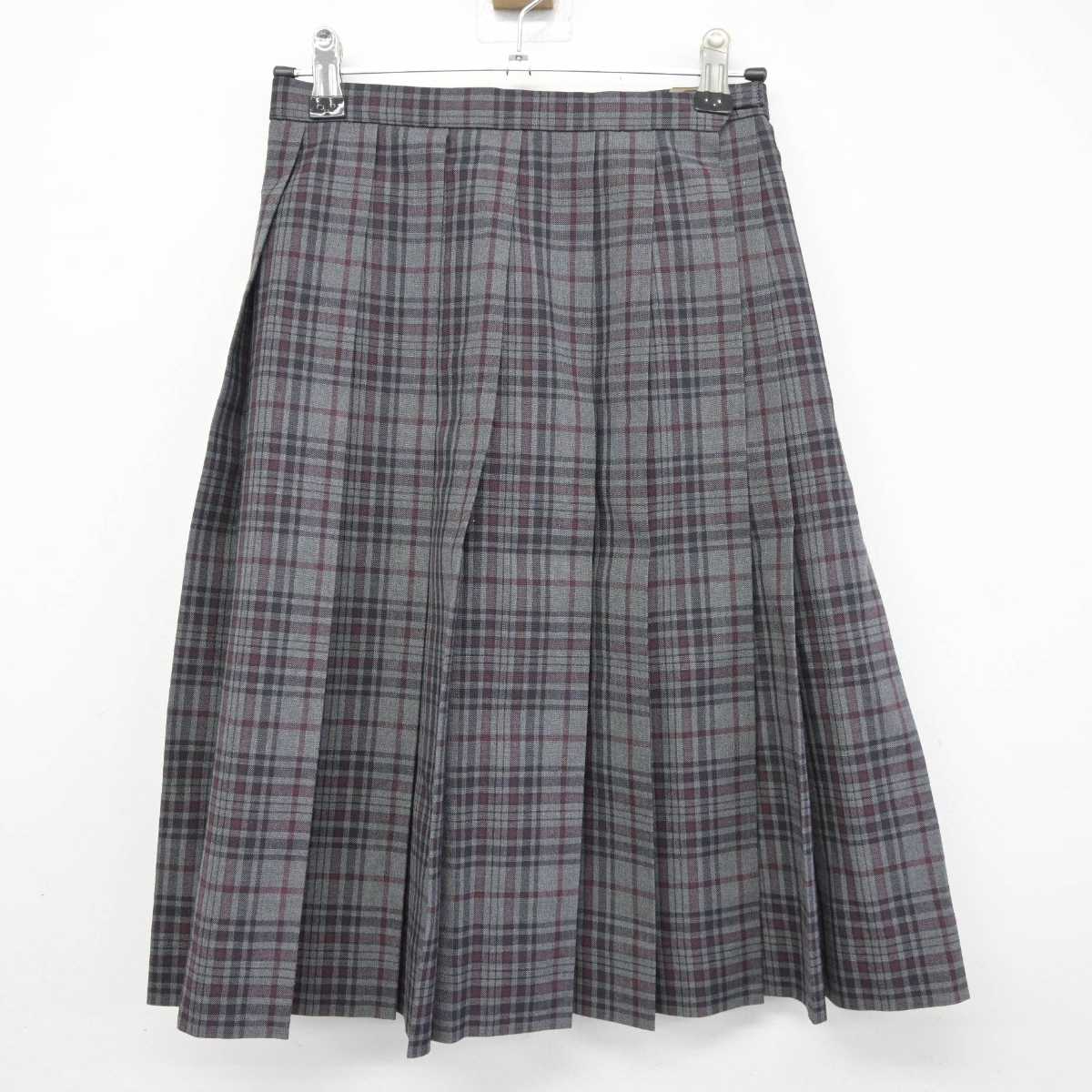 【中古】愛知県 名古屋市立城山中学校 女子制服 3点 (シャツ・スカート) sf043438