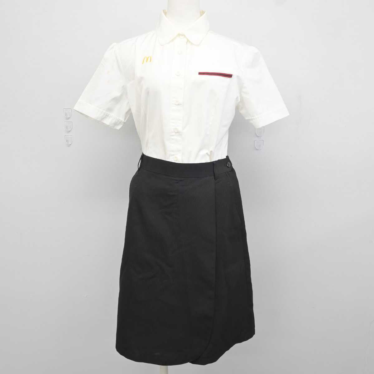 【中古】 マクドナルド 女子制服 4点 (シャツ・スカート・ベスト) sf043440