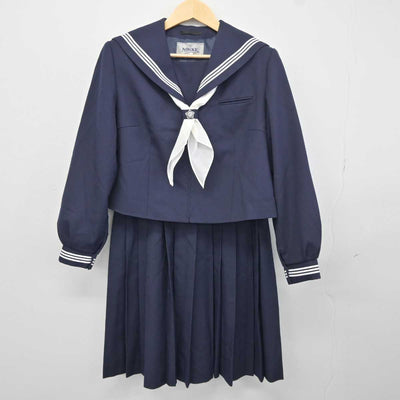 【中古】埼玉県 仲町中学校 女子制服 3点 (セーラー服・スカート) sf043449