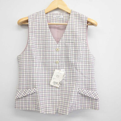 【中古】 事務服 女子制服 2点 (ベスト・シャツ) sf043456