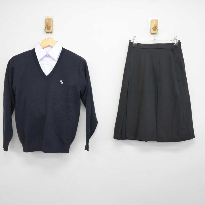 【中古】新潟県 長岡商業高等学校 女子制服 3点 (ニット・シャツ・スカート) sf043460 | 中古制服通販パレイド