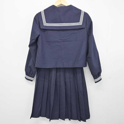 【中古】宮崎県 新富町立富田中学校 女子制服 3点 (セーラー服・スカート) sf043468