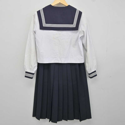 【中古】宮崎県 新富町立富田中学校 女子制服 2点 (セーラー服・スカート) sf043474