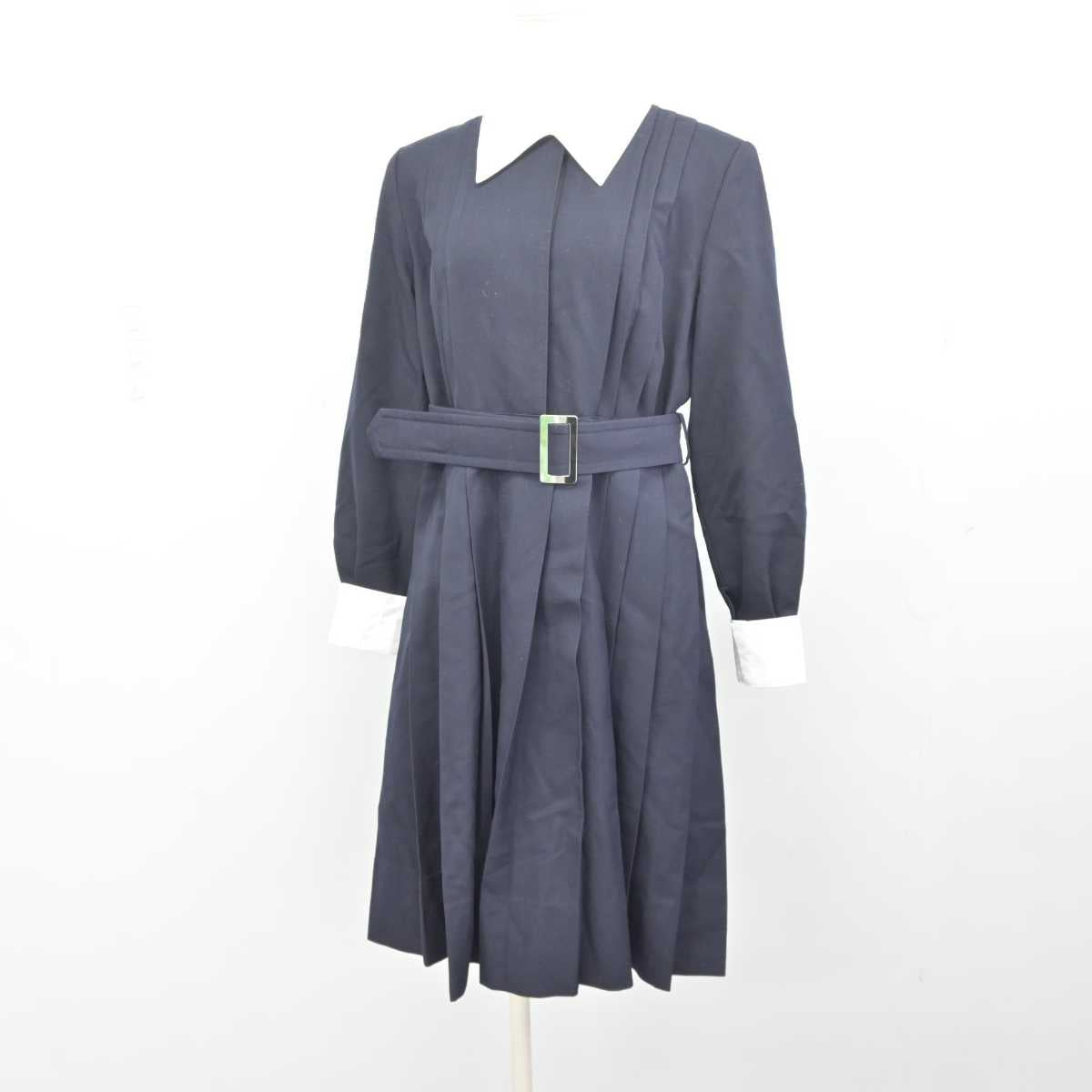 【中古】東京都 山脇学園中学校 女子制服 2点 (ワンピース) sf043482