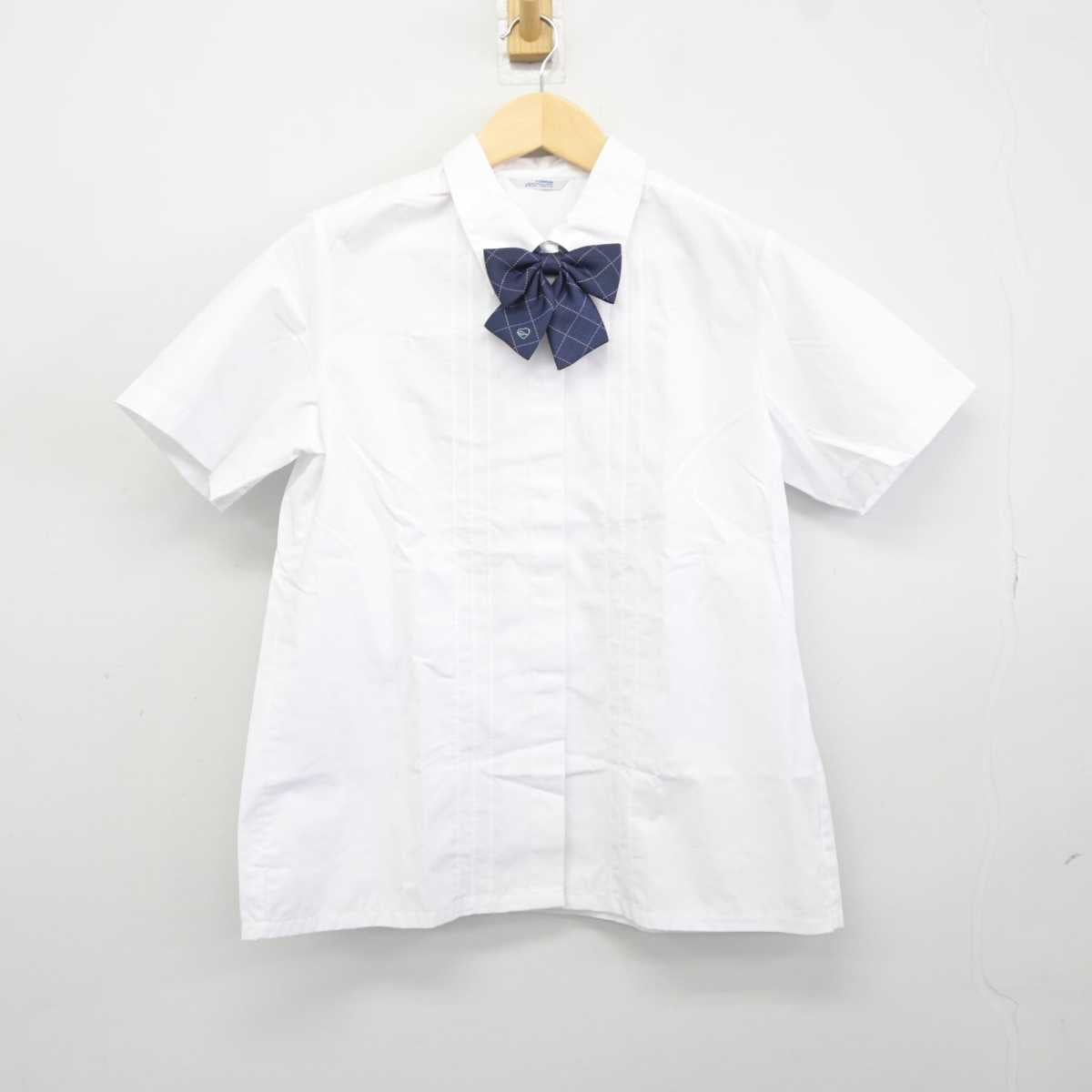 【中古】東京都 山脇学園中学校 女子制服 4点 (ニットベスト・シャツ・スカート) sf043483