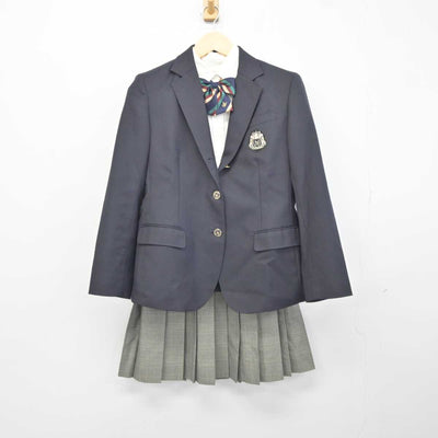 【中古】神奈川県 横浜創英高等学校 女子制服 5点 (ブレザー・ニット・シャツ・スカート) sf043499