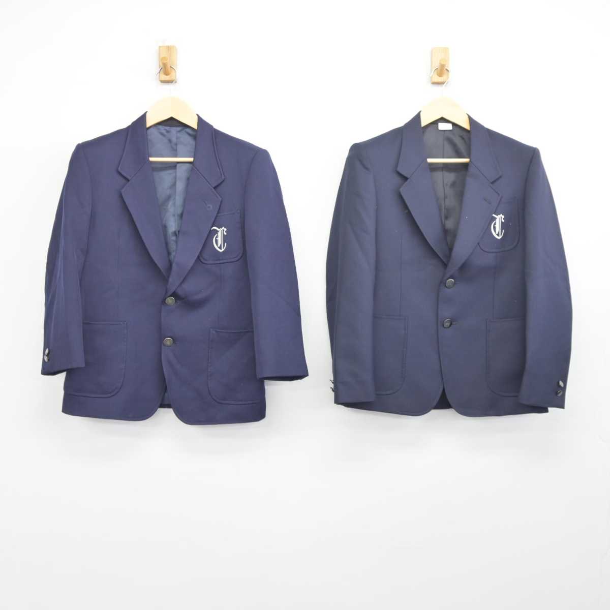 【中古】神奈川県 茅ケ崎中学校 男子制服 2点 (ブレザー・ブレザー) sf043504