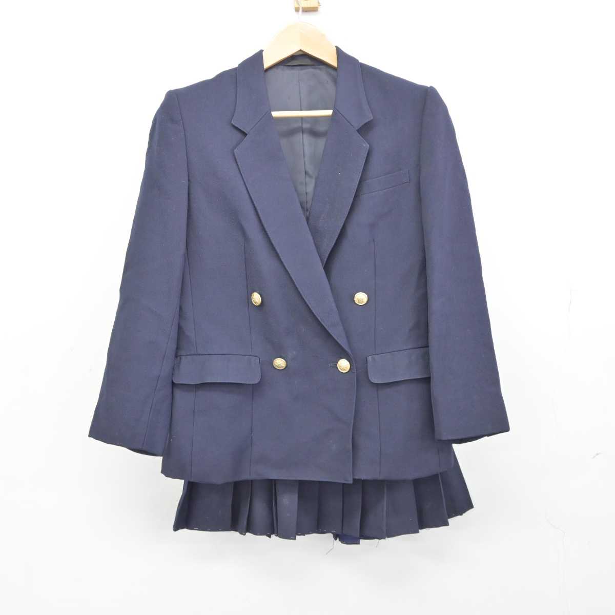 【中古】石川県 小松明峰高等学校 女子制服 2点 (ブレザー・スカート) sf043510