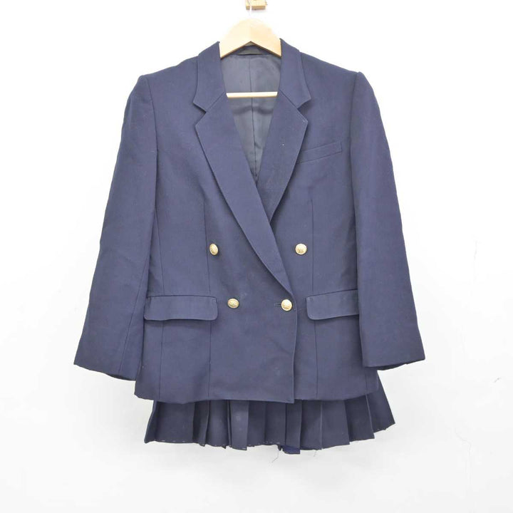 中古】石川県 小松明峰高等学校 女子制服 4点 (ブレザー・ニット