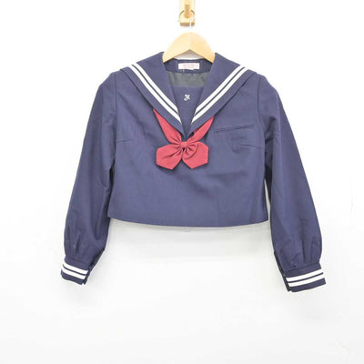 【中古】熊本県 熊本市立二岡中学校 女子制服 3点 (セーラー服・ジャンパースカート) sf043521