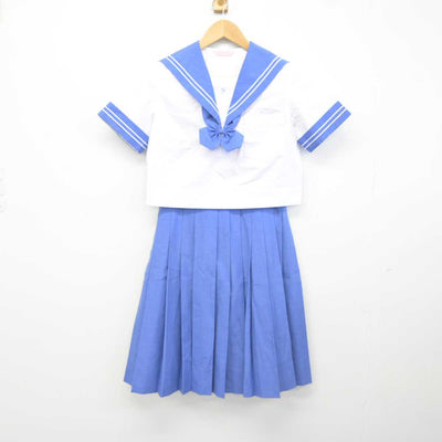 【中古】熊本県 熊本市立二岡中学校 女子制服 3点 (セーラー服・スカート) sf043525