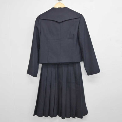 【中古】富山県 新湊中学校 女子制服 3点 (セーラー服・スカート) sf043533