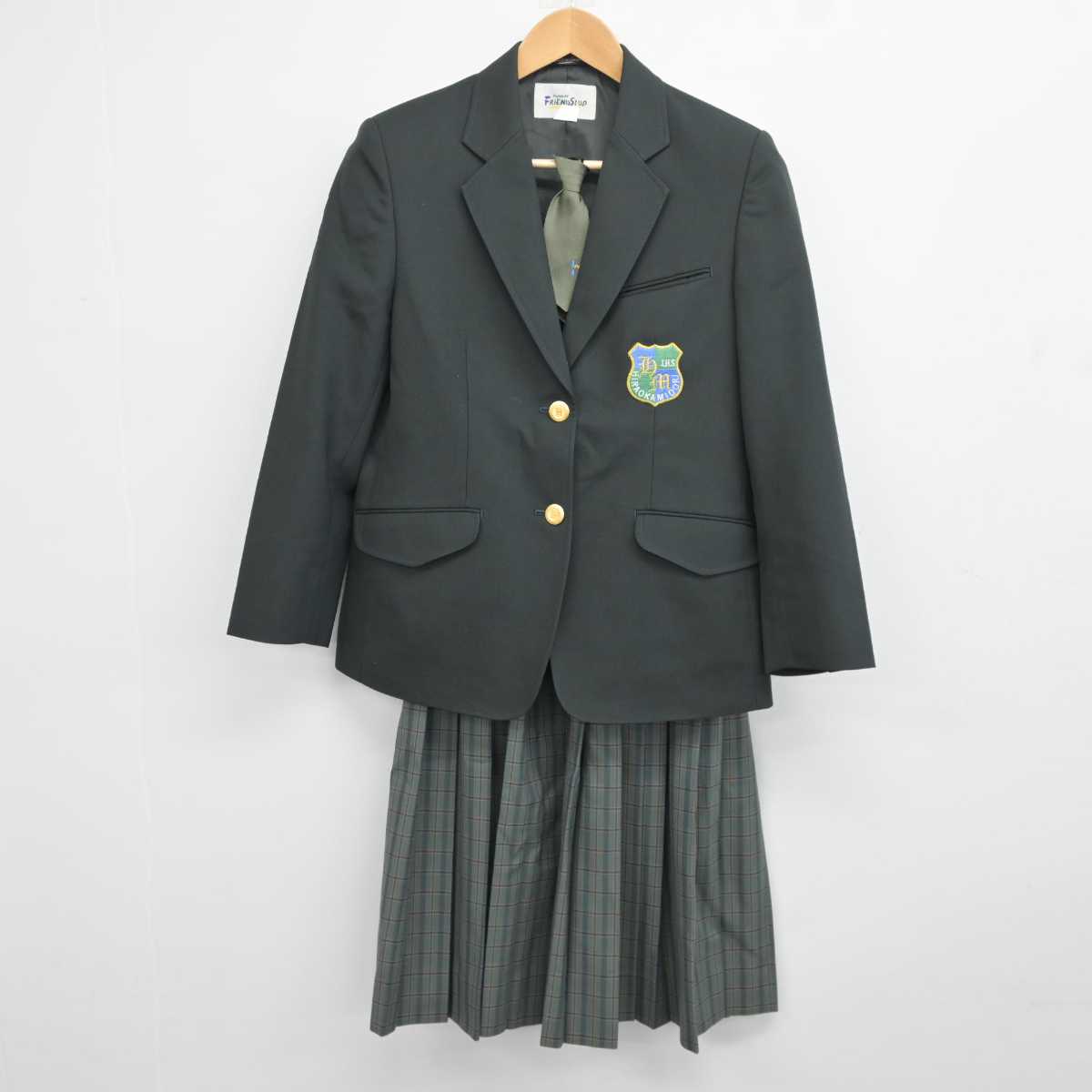 【中古】北海道 平岡緑中学校 女子制服 4点 (ブレザー・スカート) sf043539