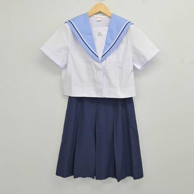 【中古】千葉県 貝塚中学校 女子制服 2点 (セーラー服・スカート) sf043541