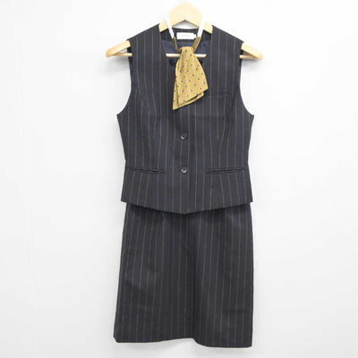 【中古】 事務服 女子制服 3点 (ベスト・スカート) sf043543