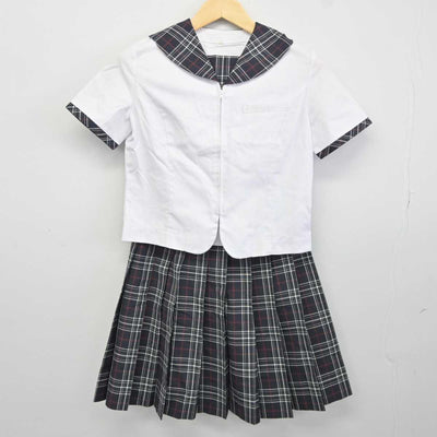 【中古】福岡県 福岡大学附属大濠中学校 女子制服 2点 (セーラー服・スカート) sf043570