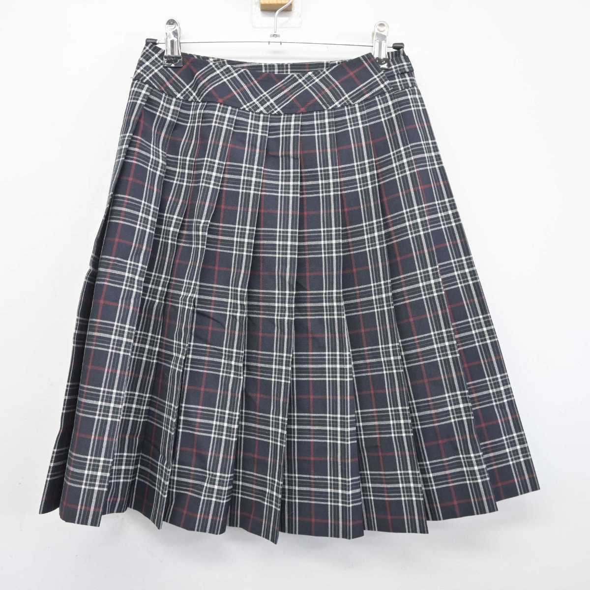 【中古】福岡県 福岡大学附属大濠中学校 女子制服 2点 (セーラー服・スカート) sf043570