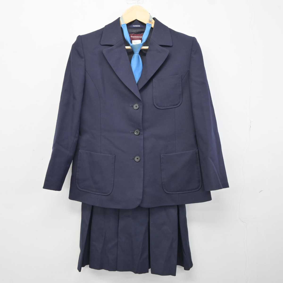 【中古】茨城県 結城東中学校 女子制服 4点 (ブレザー・ベスト・スカート) sf043574