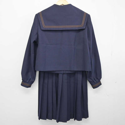 【中古】富山県 新湊高等学校 女子制服 4点 (セーラー服・スカート) sf043575