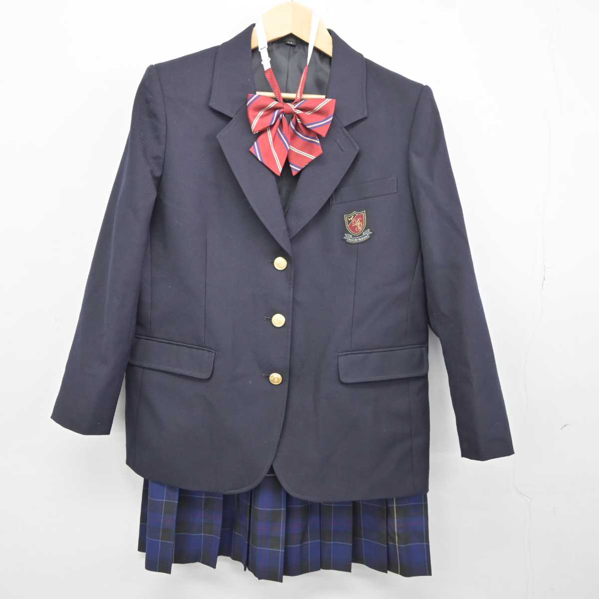 【中古】 第一学院高等学校 女子制服 4点 (ブレザー・スカート) sf043590