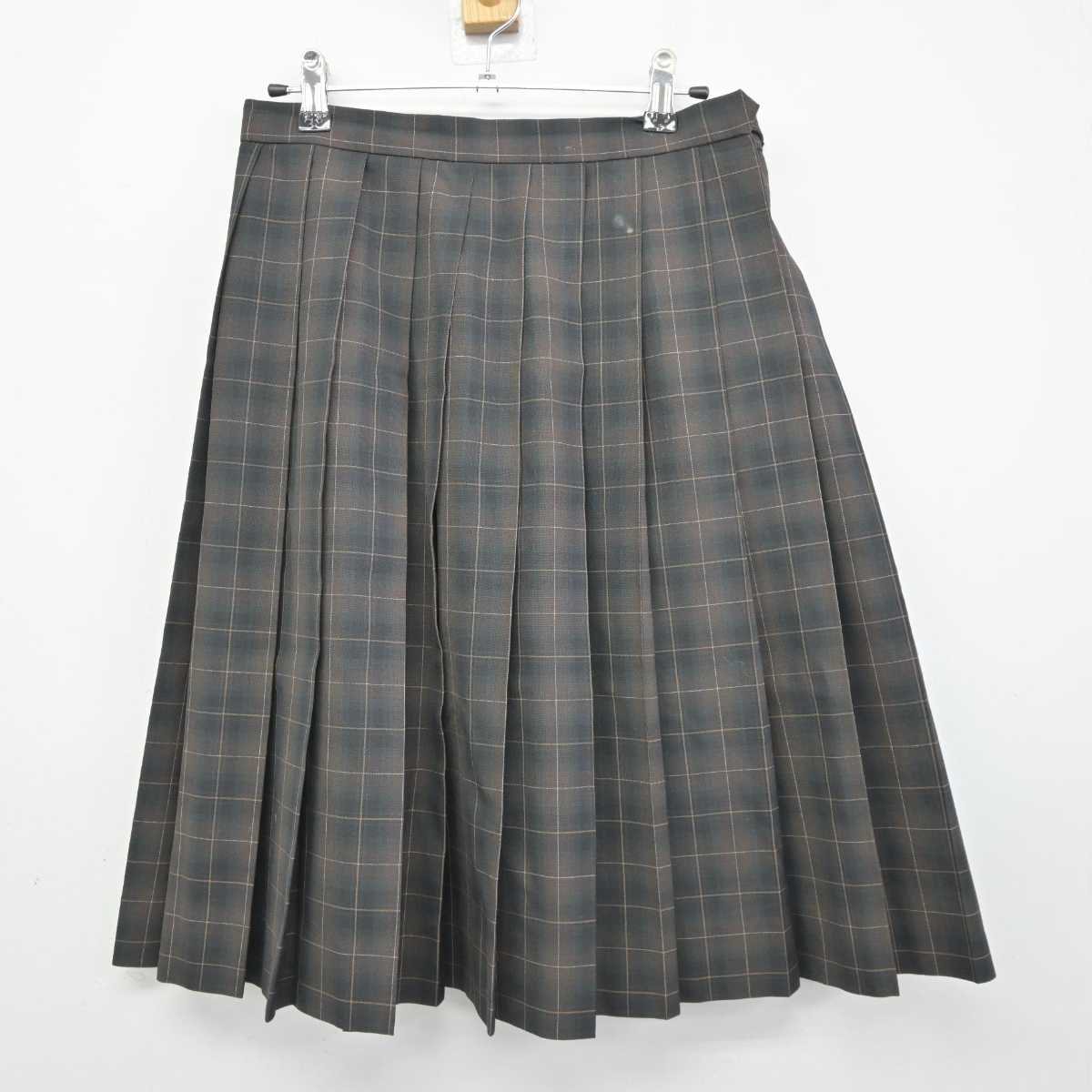 【中古】兵庫県 国際高等学校 女子制服 2点 (ニットベスト・スカート) sf043601