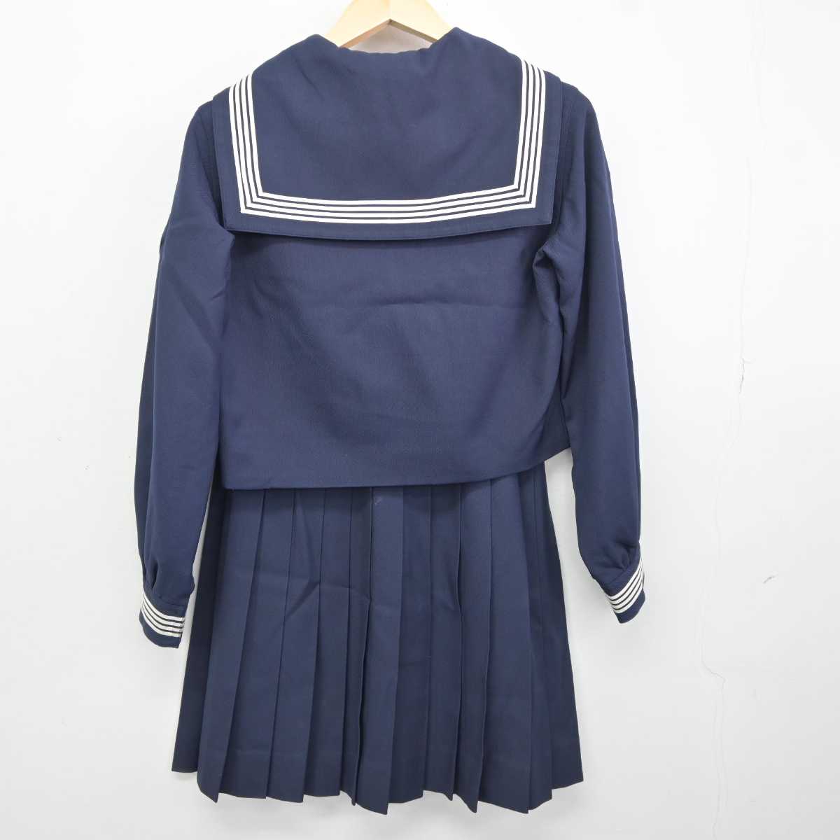 【中古】宮城県 常盤木学園高等学校 女子制服 3点 (セーラー服・スカート) sf043607