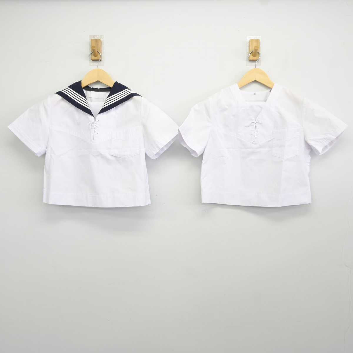 【中古】宮城県 常盤木学園高等学校 女子制服 2点 (セーラー服) sf043608